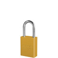 Master Lock Master Lock S-Series Aluminum Safety Padlock, 1.5" Shackle,  S1106YLW